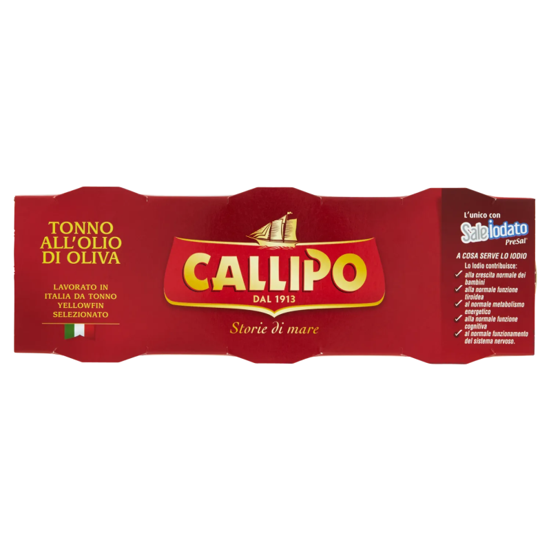 Callipo Tonno All'Olio di Oliva 3x80gr