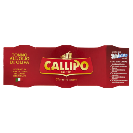 8001561350858 Callipo Tonno All'Olio di Oliva 3x80gr