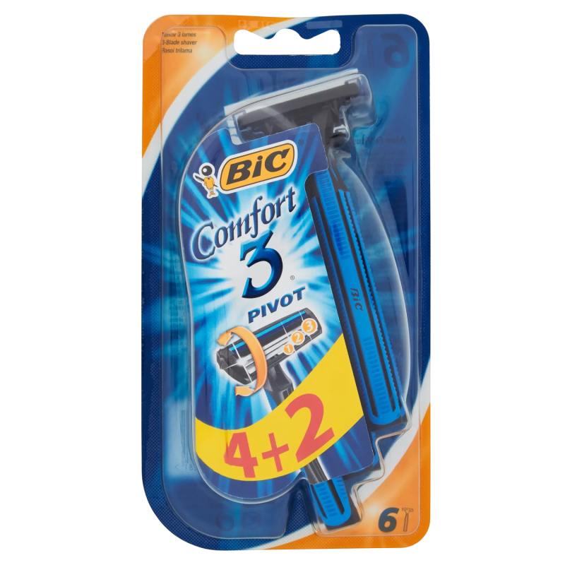 Bic Rasoio Comfort 3 Pivot 4+2pz