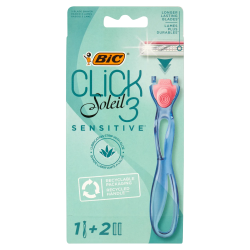 Bic Kit Rasoio Click Soleil 3 Sensitive + 2 Ricambi 1pz