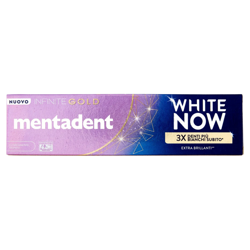 8720181311154 Mentadent Dentifricio White Now Infinite Gold 75ml