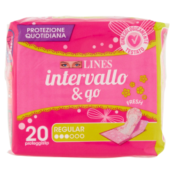 8001480080669 Lines Intervallo & Go Regular Fresh 20pz