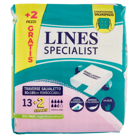 8001480505421 Lines Specialist Traverse Rimboccabili 80x180cm 13+2pz