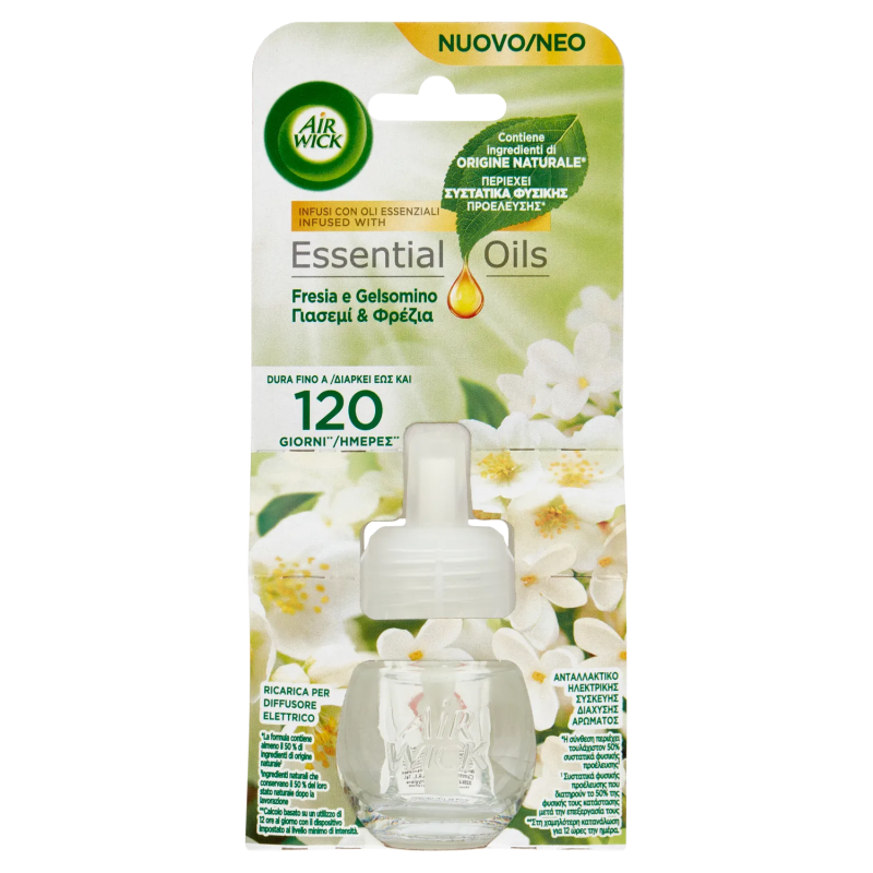 Air Wick Elettrico Ricarica Fresia e Gelsomino 19ml