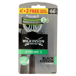 4027800383801 Wilkinson Extreme 3 Black Edition Usa & Getta 4+2pz