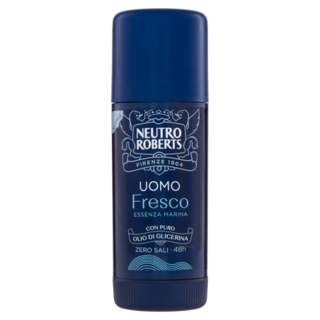 80851264 Neutro Roberts Men Deo Stick Fresco Essenza Marina New 40ml