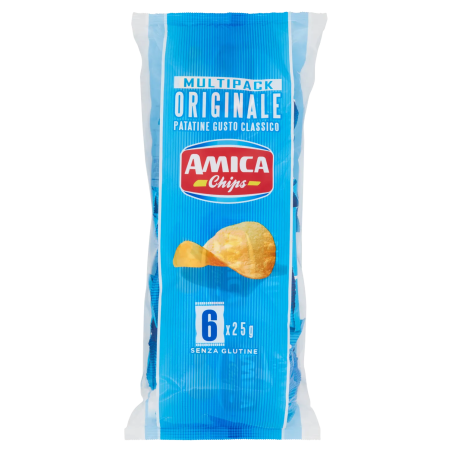 8008714001636 Amica Chips Patatine Multipack 6x25gr