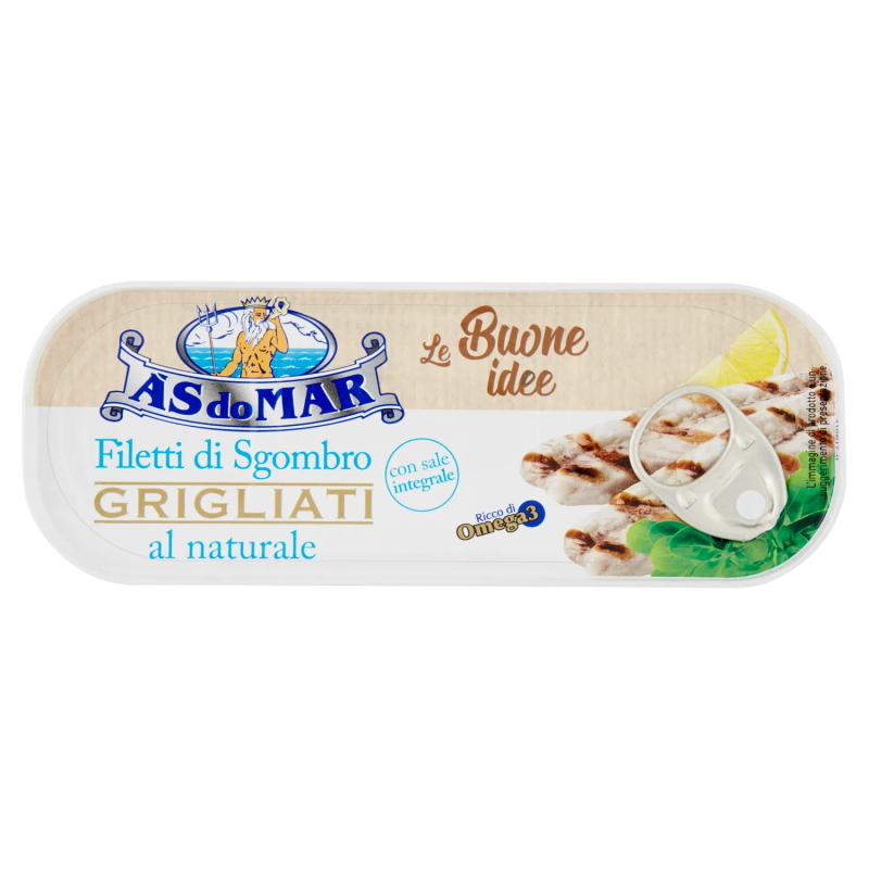 As Do Mar Filetti di Sgombro Al Naturale 120gr