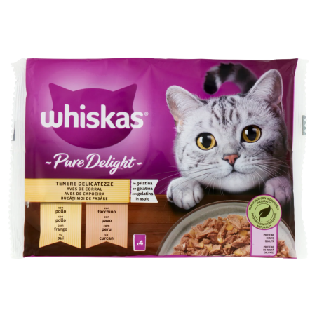 5900951303173 Whiskas Cat Pure Delight Delicato 4x85gr