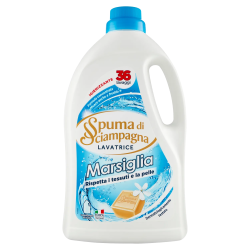 Spuma di Sciampagna Liquido Lavatrice Marsiglia 36 Misurini 1620ml