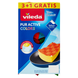 Vileda Pur Active Ondattiva Colors 3+1pz