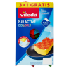 Vileda Pur Active Ondattiva Colors 3+1pz