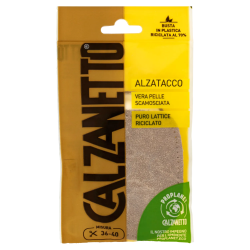 Calzanetto Alzatacco Pelle Scamosciata Misura 36/40 2pz