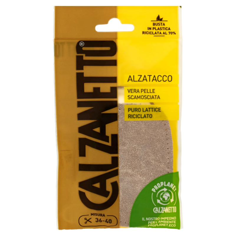 Calzanetto Alzatacco Pelle Scamosciata Misura 36/40 2pz