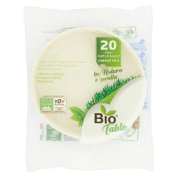 Bio Table Piatto Frutta Rigido 20pz