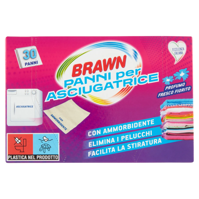 8009432040983 Brawn Panni Per Asciugatrice 30pz