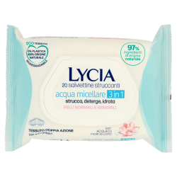 Lycia Salviettine Struccanti Acqua Micellare 3in1 20pz