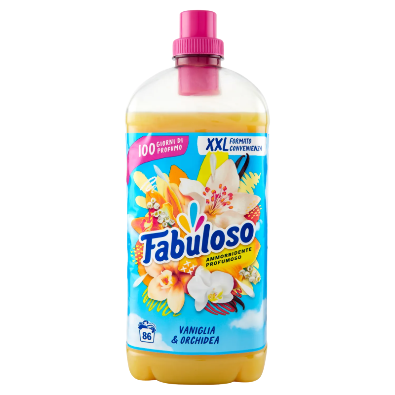 8718951585324 Fabuloso Ammorbidente Concentrato Vaniglia e Orchidea 86 Misurini 1900ml