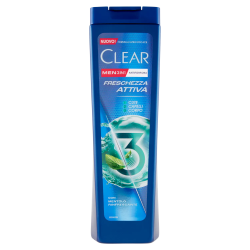 Clear Shampoo 3in1 Freschezza Attiva 225ml