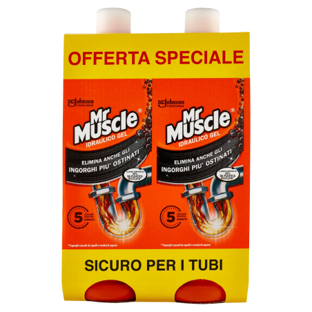 5000204275742 Mr. Muscle Idraulico Gel Bipacco 2x1000ml