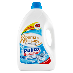 Spuma di Sciampagna Liquido Lavatrice Pulito & Tradizione 60 Misurini 3000ml