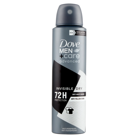 8720181284380 Dove Deo Spray Advanced Men Invisible Dry 150ml