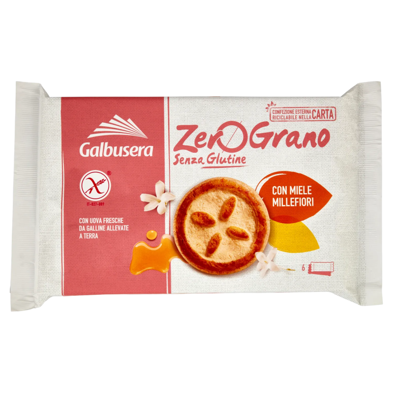 Galbusera Zerograno Frollini Con Miele 220gr