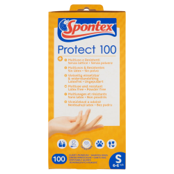 Spontex Guanti Protect 100 Misura Small 100pz