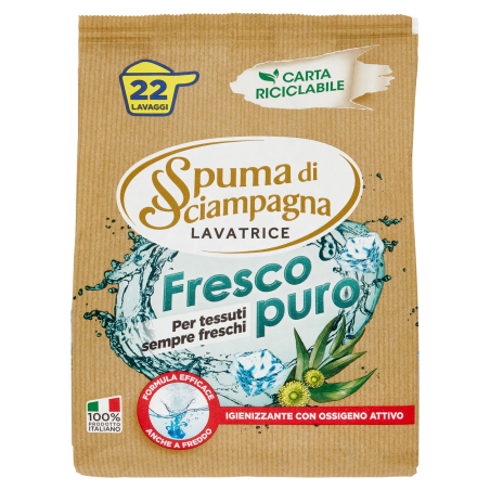 8007750015102 Spuma Di Sciampagna Polvere Eco Ricarica Fresco 22 Misurini 990gr