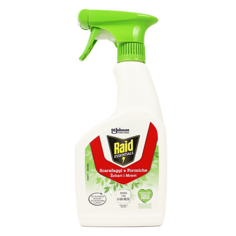 Raid Essential Scarafaggi e Formiche Spray 500ml