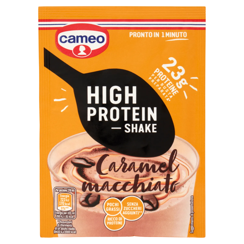 8003000167508 Cameo High Protein Shake Caramel Macchiato 28gr