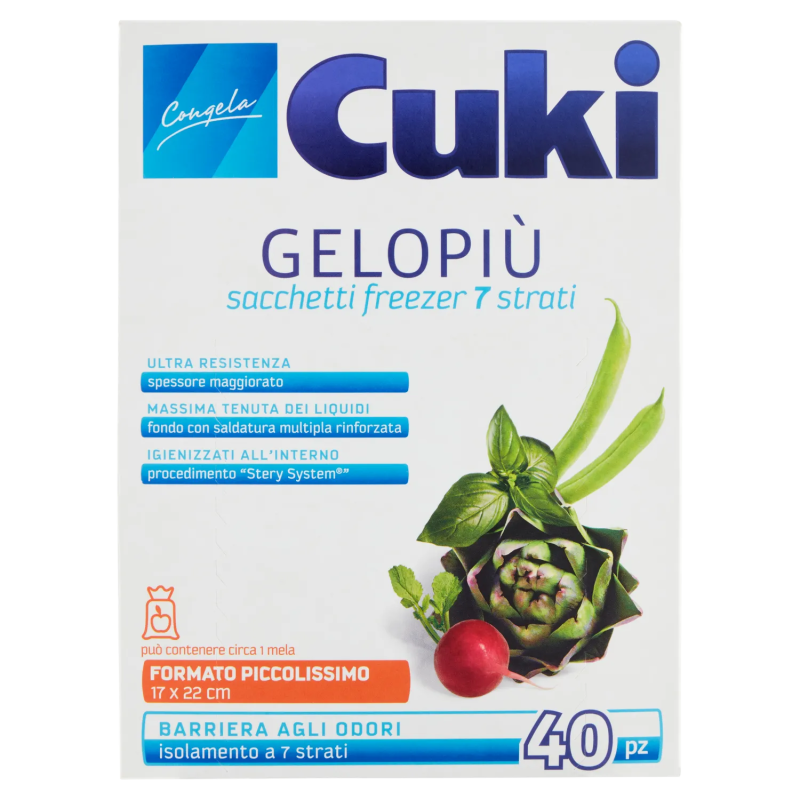 Cuki Sacchetti Gelo Piccolissimo 40pz