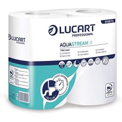 Lucart Igienica Aquastream 2 Veli 4 Rotoli 1pz