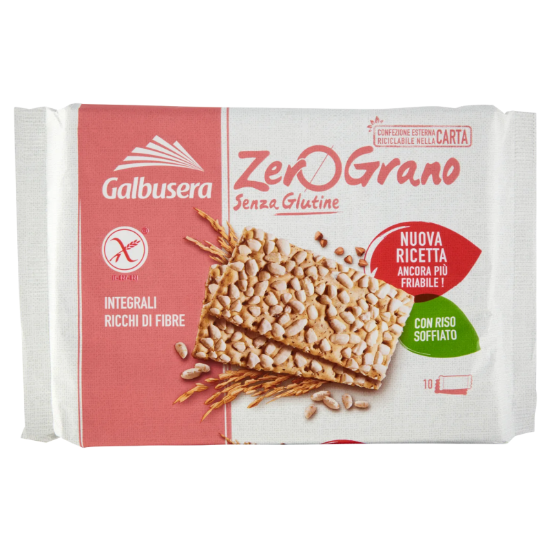 Galbusera Zerograno Crackers Integrali 10x36gr