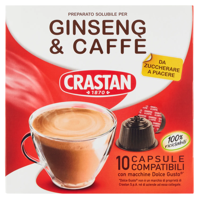 Crastan Dolce Gusto Ginseng & caffè Capsule 10pz