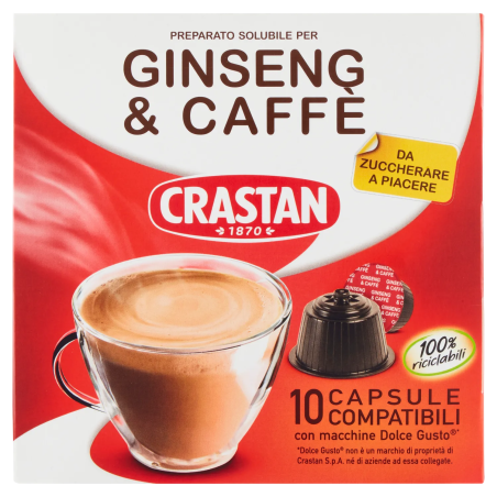 8007100044721 Crastan Dolce Gusto Ginseng & caffè Capsule 10pz