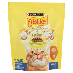 7613035799806 Friskies Cat Crocchette Sterilizzati Tacchino Con Verdure 375gr