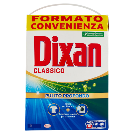 8015100577521 Dixan Polvere Classico 110 Misurini 6050gr