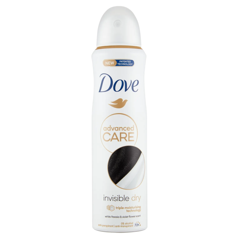 8720181291616 Dove Deo Spray Advanced Care Invisible Dry 150ml