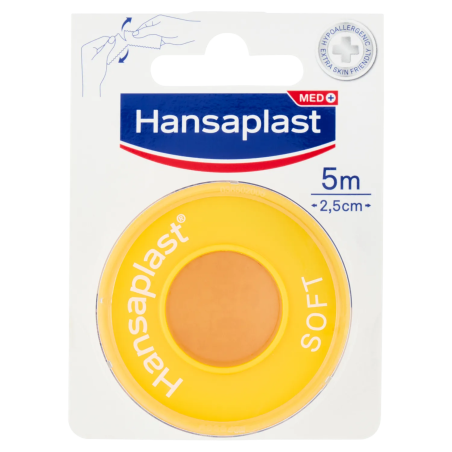 4005801476081 Hansaplast Rocchetto Soft 2,5cm x 5mt