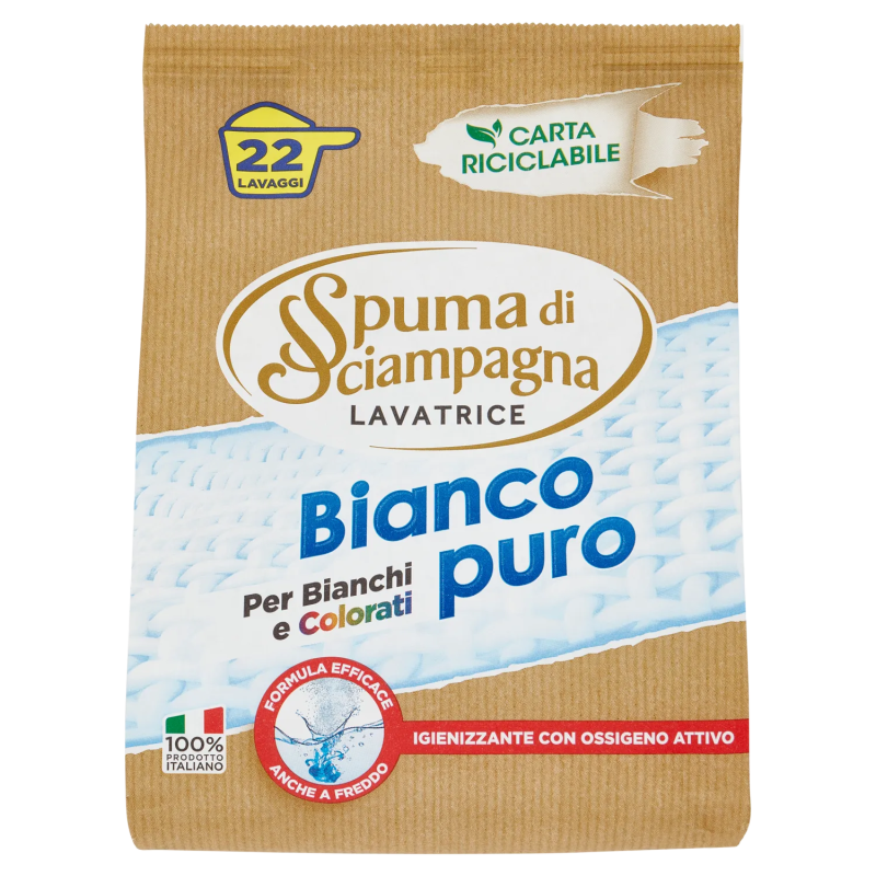 Spuma Di Sciampagna Polvere Biancopuro 22 Misurini 990gr