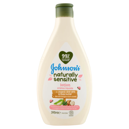 3574661709604 Johnson's Naturally Sensitive Lotion Aloe Vera 395ml