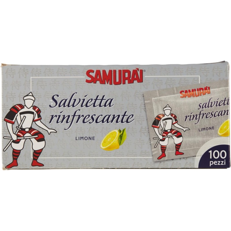 Samurai Salviettine Rinfrescanti Limone 100pz