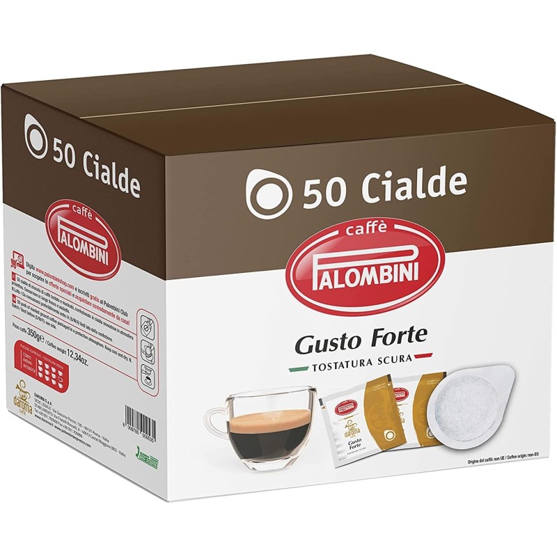 8009785000535 Palombini Caffe' Cialda Gusto Forte 50pz