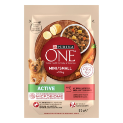 8445290298003 Purina One Dog Bocconi Active Manzo 85gr