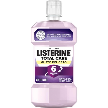 3574661665948 Listerine Colluttorio Total Care Gusto Delicato New 600ml