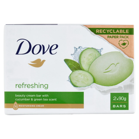 8720181481086 Dove Sapone Solido Go Fresh Cetriolo New 2x90gr