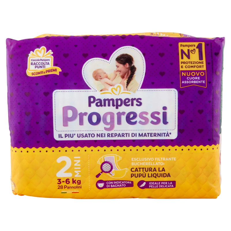 Pampers Progressi Mini 3-6kg 28pz