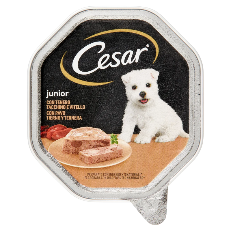 4008429121791 Cesar Patè Puppy Vitello e Tacchino 150gr