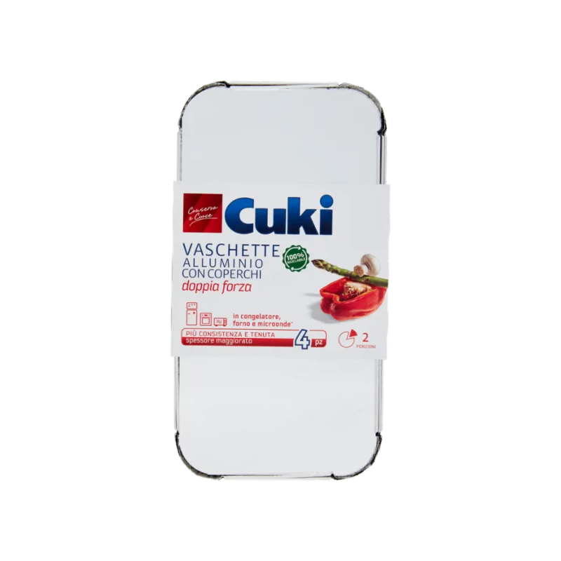 Cuki Vaschette Caldo/Gelo R62 2 Porzioni 4pz